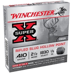 Winchester Super-X Rifled HP Slug .410 Ga 2.5" 1/5oz - 5 Rounds