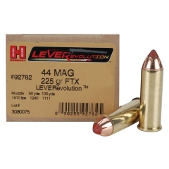 Hornady Lever Evolution 44 Mag 225 Grain FTX - 20 Rounds