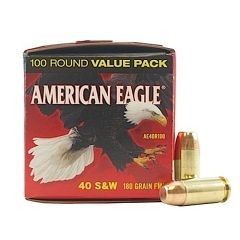 Federal American Eagle 40 S&W 180 grain FMJ - 100 Rounds