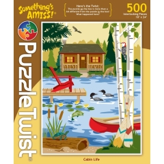 Puzzle Twist Cabin Life 500 Piece Puzzle