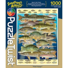 Puzzle Twist Fish Frenzy 1000 Piece Puzzle