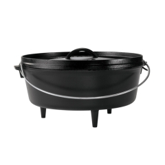 Lodge 12" 6 Quart Cast Iron Camp Dutch Oven