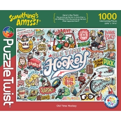 Puzzle Twist Old Time Hockey 1000 Piece Puzzle