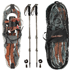 Expedition Truger Trail II 9" x 30" Snowshoe Kit with Poles & Bag