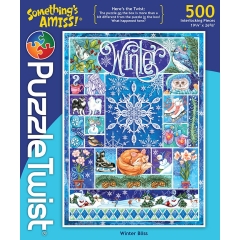 Puzzle Twist Winter Bliss 500 Piece Puzzle