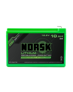 Norsk 12.8V 10Ah LiFePO4 Lithium Battery with Charger