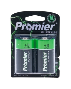 Promier D Alkaline Battery 2 Pack