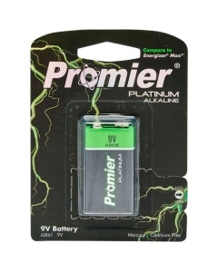 Promier Platinum 9 Volt Alkaline Battery