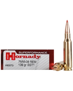 Hornady SUPERFORMANCE 7mm-08 Rem 139 Grain SST