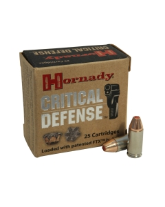 Hornady Critical Defense 9mm Luger 115 Grain FTX