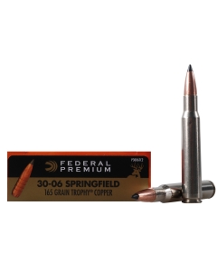 Federal Premium Vital-Shok 30-06 Springfield 165 Grain Trophy Copper Tipped Boat Tail Lead-Free