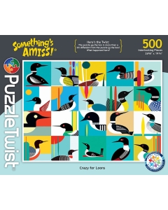 Puzzle Twist Crazy for Loons 500 Piece Puzzle