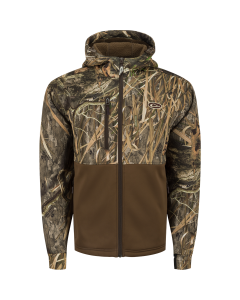 Drake Waterfowl MST Hole Shot Hooded Windproof Eqwader Full Zip Jacket