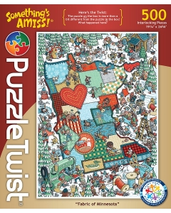 Puzzle Twist Fabric of Minnesota 1000 Piece Puzzle