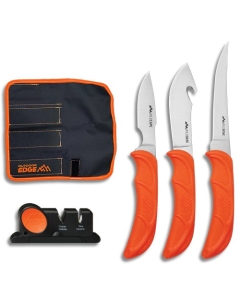 Outdoor Edge Wildlite 4 Piece Field Processing Knives with Roll Pack