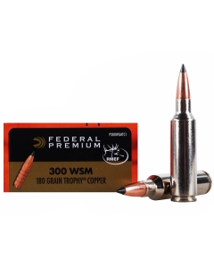 Federal Vital-Shok 300 Winchester Short Mag 180 Grain Copper Tip Boat Tail - 20 Rounds