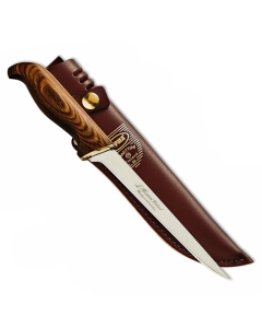 Rapala 6" Presentation Fillet Knife - Brown Laminate Handle