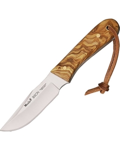 Muela Rhino 9 3.5" Fixed Blade Olive Wood Hunting Knife