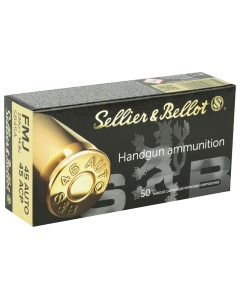 Sellier & Bellot 45 ACP 230 Grain FMJ - 50 Rounds