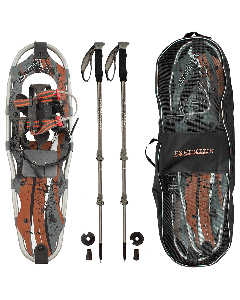 Expedition Truger Trail II 9" x 30" Snowshoe Kit with Poles & Bag