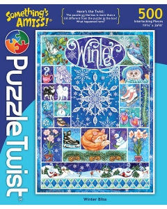 Puzzle Twist Winter Bliss 500 Piece Puzzle