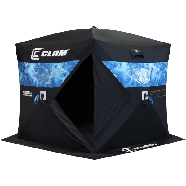 Clam Stealth Spearfisher Thermal 5 Sided Ice Fishing Shelter 10947 with  Free Shipping